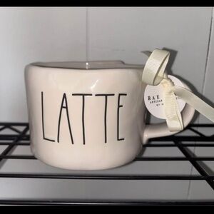 Rae Dunn White Latte Mug